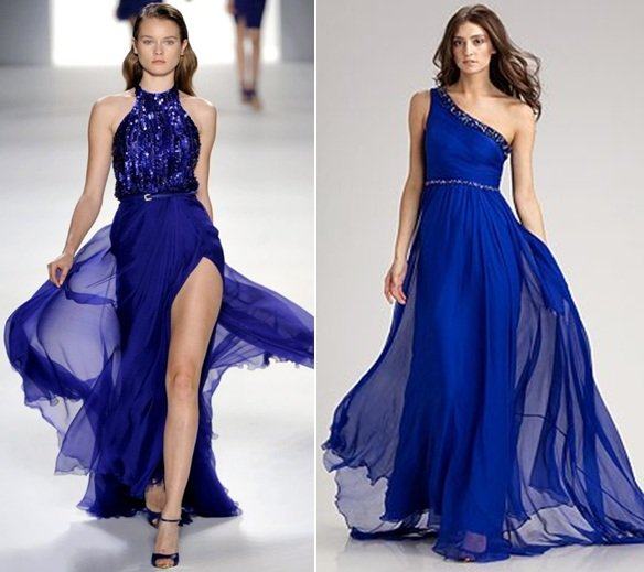OpÃ§Ãµes em modelos de vestidos azul Royal nÃ£o faltam, e vÃ£o dos ...