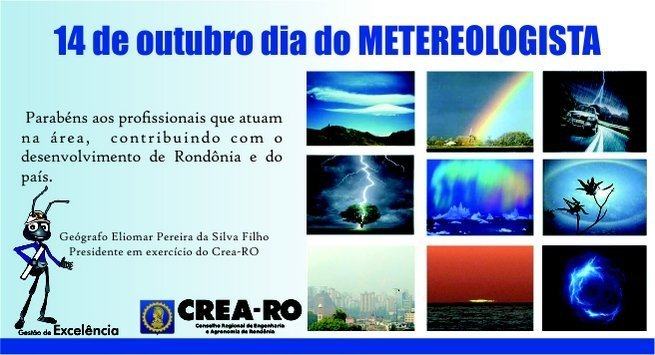 14 de outubro dia do metereologista