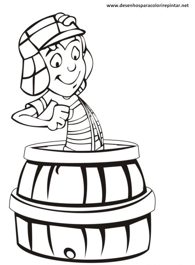 Desenhos do chaves para colorir e imprimir