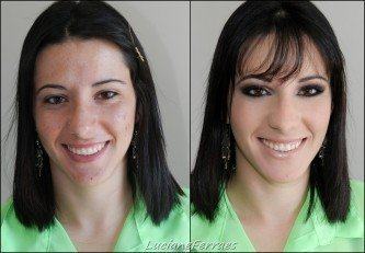 fotos de maquiagem para pele com acnes