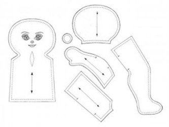 moldes de bonecas de tecido para imprimir