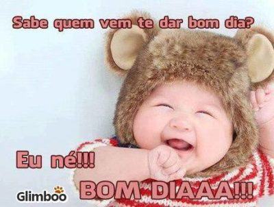 imagens de bom dia com bebes para whatsapp