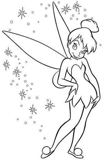 Desenhos da TINKERBELL PARA COLORIR imprimir para pintar